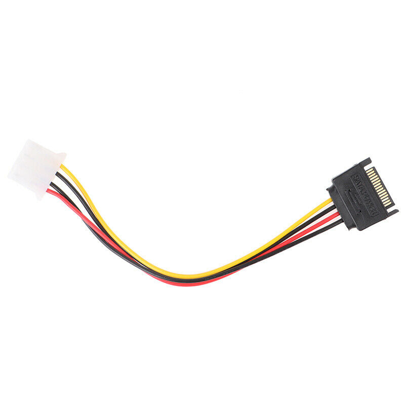 15 Pin SATA Male to 4 Pin Molex Female IDE HDD Power Hard Drive Cab.l8