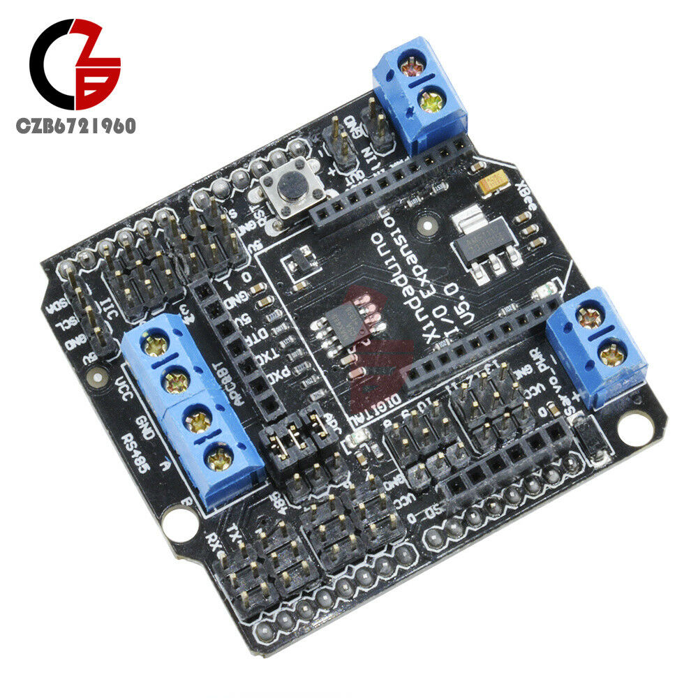 V5 I/O Expansion Shield Xbee Sensor Shield SRS485 Bluetooth PWM for Arduino SD