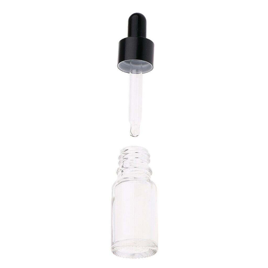 5ml 10 ml Glass Bottles for Essential Oils--24 Pcs Empty Dropper Bottles with