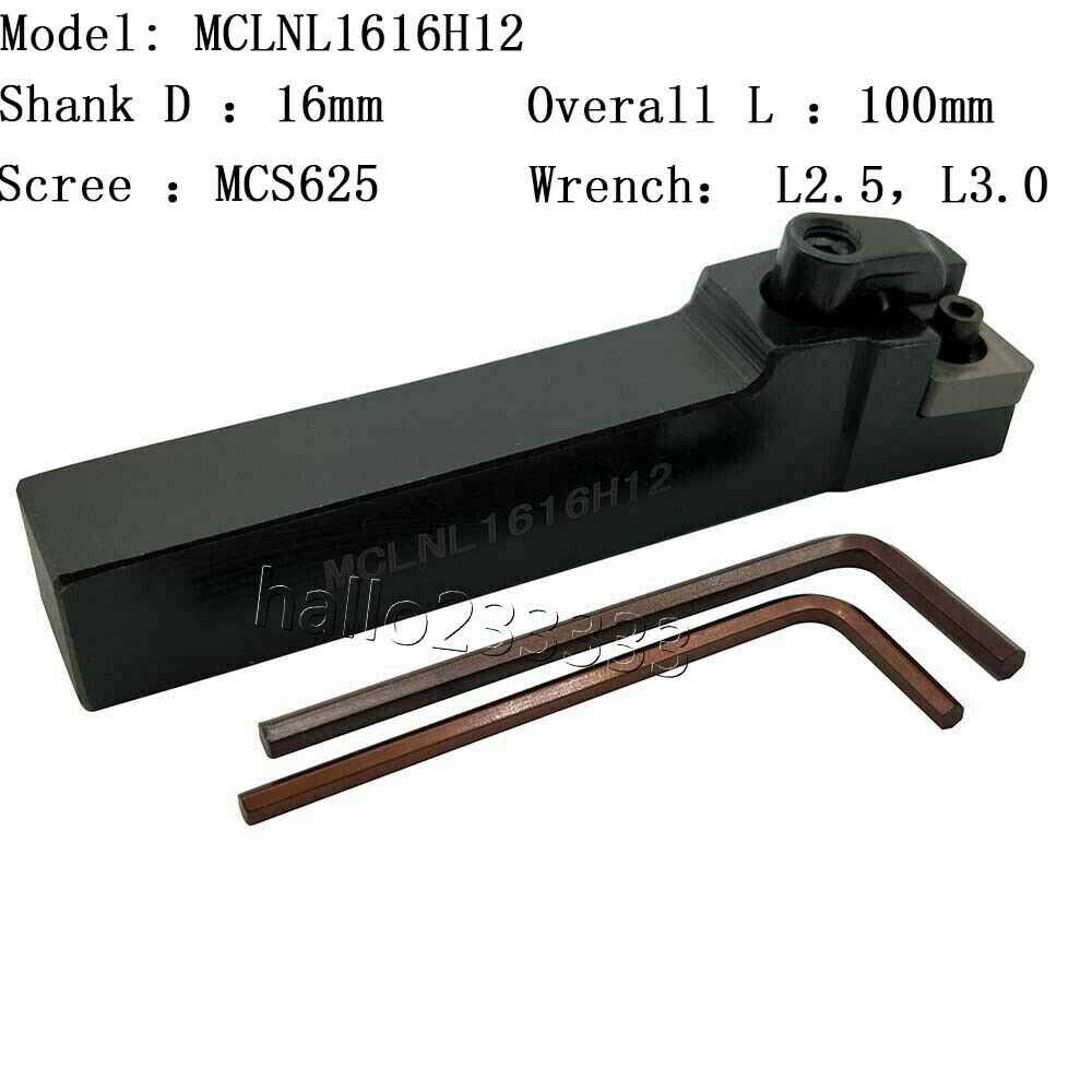 MCLNL1616H12 Index External Holder Lathe Turning tool For CNMG120408 CNC inserts