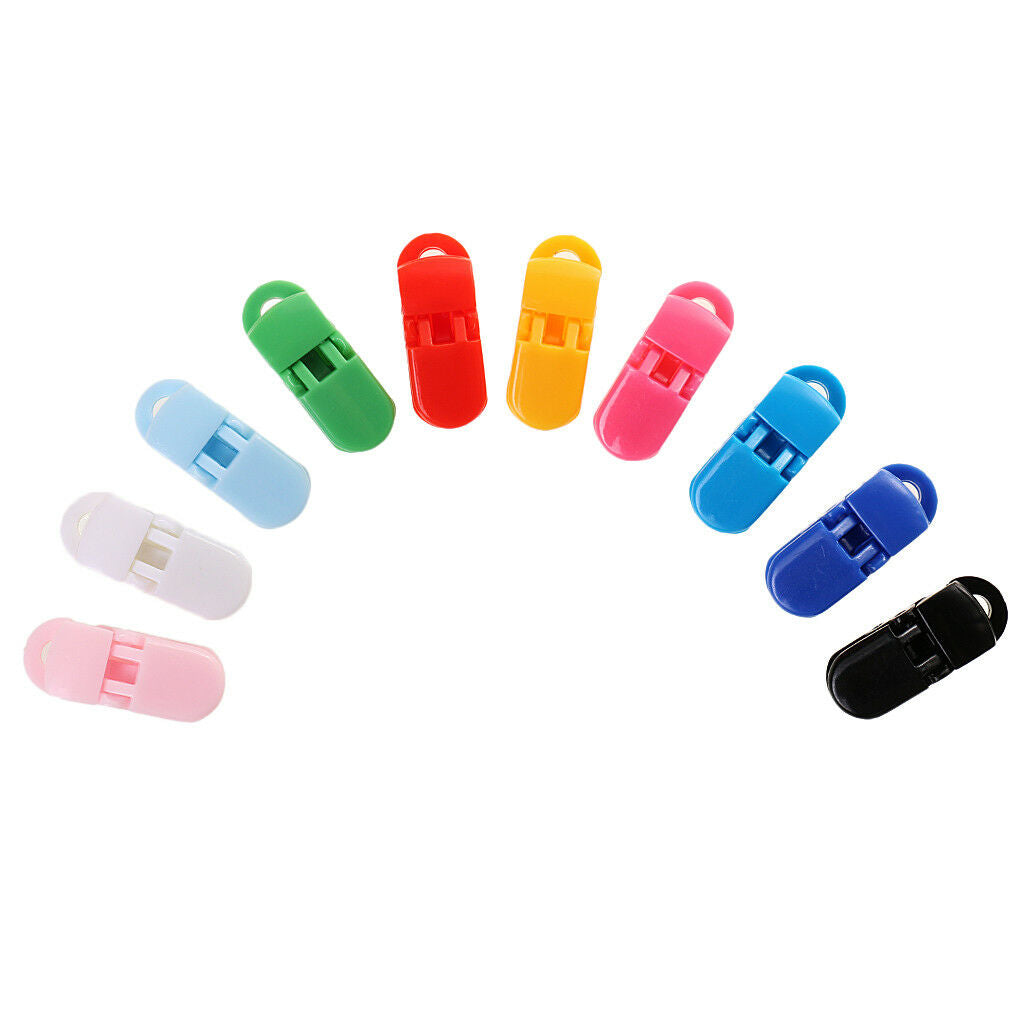 20pc Mixed Toddler Baby Soother Clips Dummy Clips Chain Pacifier Clip Holder
