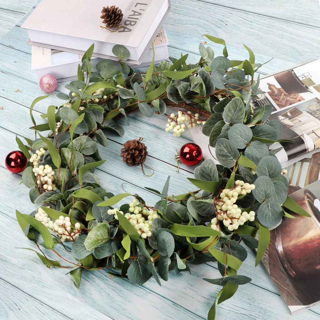 Silk Artificial Wreath 20in Garland Front Door Farmhouse Decor Photo Prop