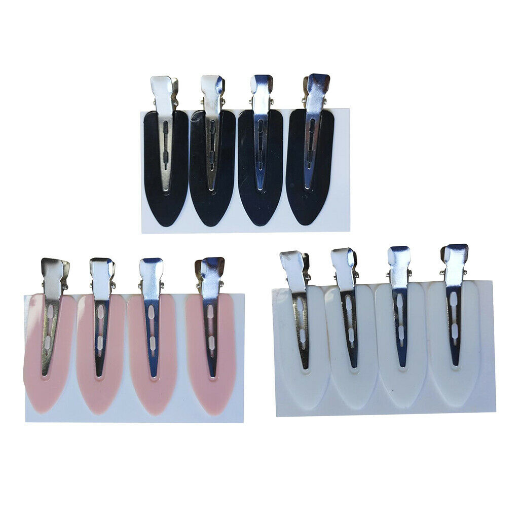 12 Packs Leaf Shape Plastic No Bend Clips Seamless Bangs Clamps Barrettes