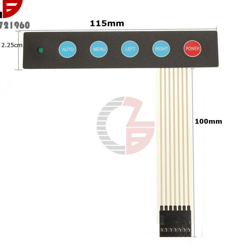 5 Key LED Switch Keypad 1x5 Matrix Array Keyboard Self-Adherence For Arduino