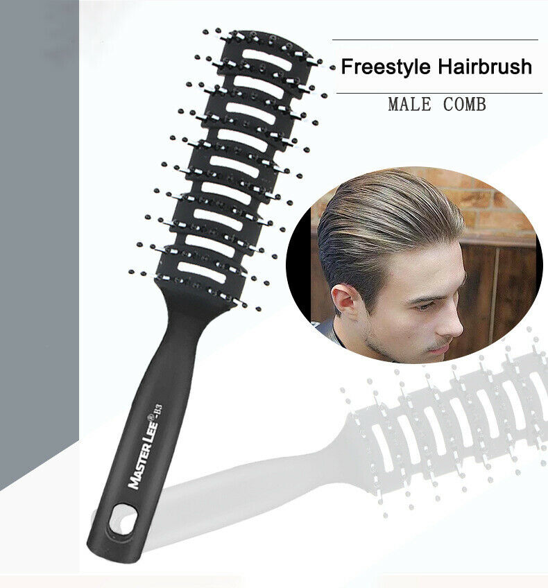 Vented Brush for Men Barber Hair Styling Anti-static Women Wave Hair Comb Brush