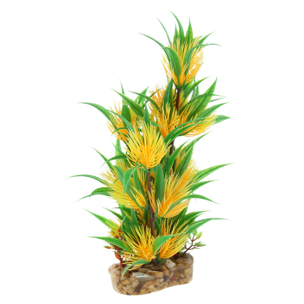 1pc Beauty Fish Tank Aquatic Simulation Plant Ornament Decor 22cm
