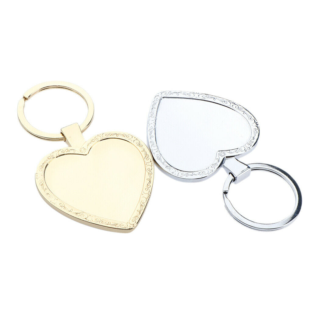 Retro Lover Keychains Metal Pocket Key Rings Bag Charm Pendant DIY Gifts