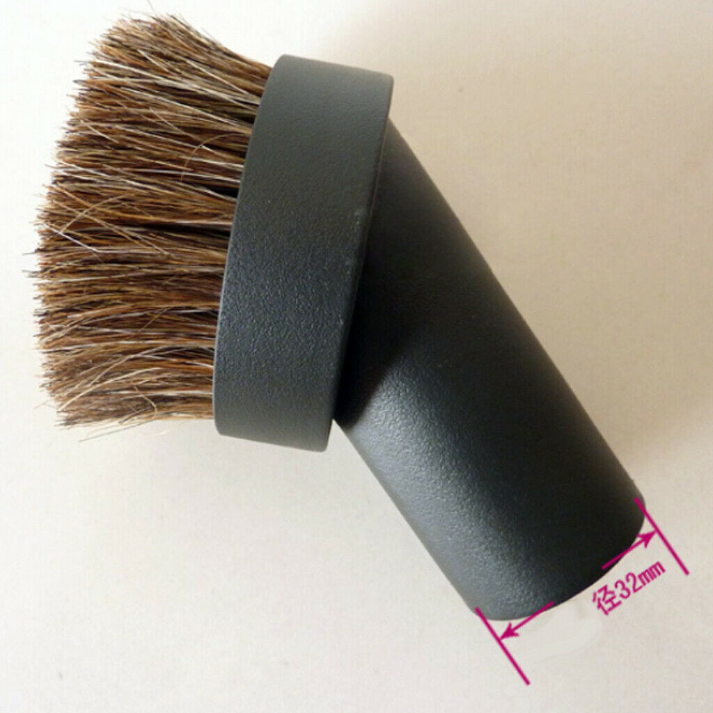 3Piece 32mm/1.25" Universal Soft Round Vacuum Clearn Brush 38mm Bristle-Long