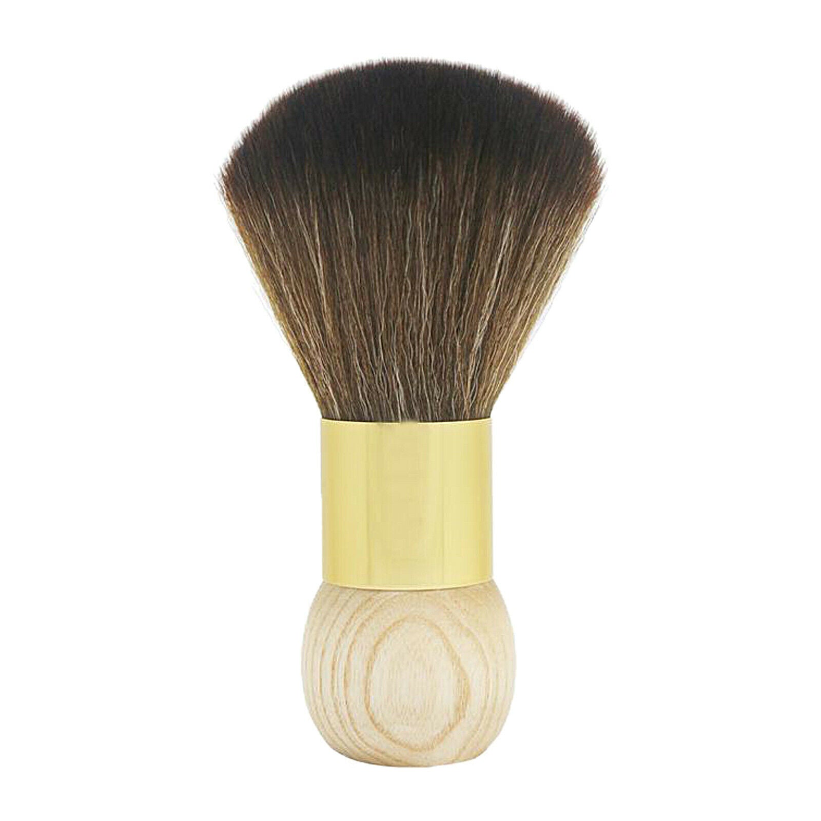 Handle Fiber Hair Wooden Hairbrush for Barber Cleaning Remove Hair Clippings