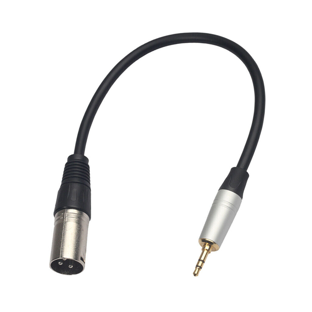 Headset Audio Cable 3.5mm Male To XLR Male Stereo Audio Extension Cable Plug