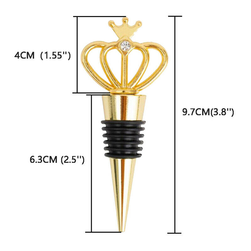 European Bottle Cork Wedding Crown Wine Bottle Stopper Metal Hotel DecoratioFCA