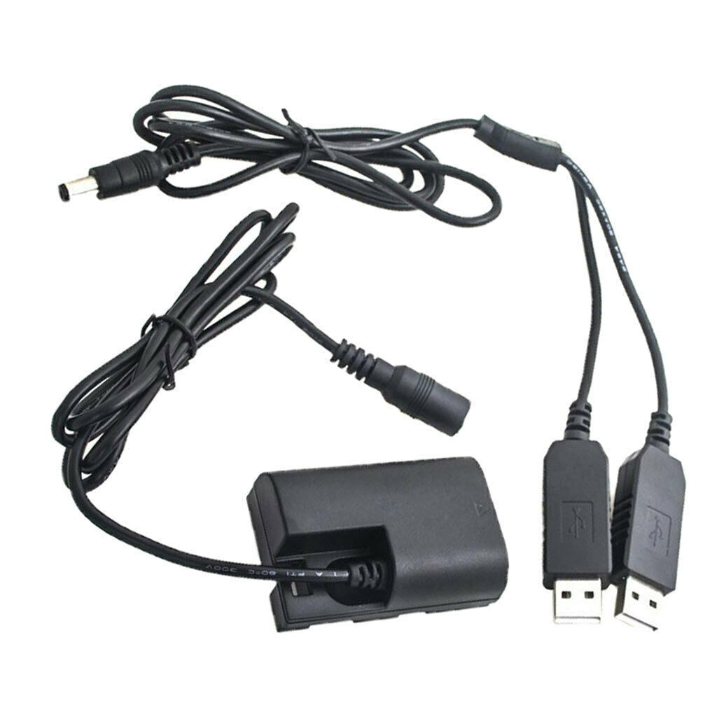 LPE6 Battery Power Pack USB DC Coupler DR-E6 for Canon 60Da 70D 80D 5D 6D 7D