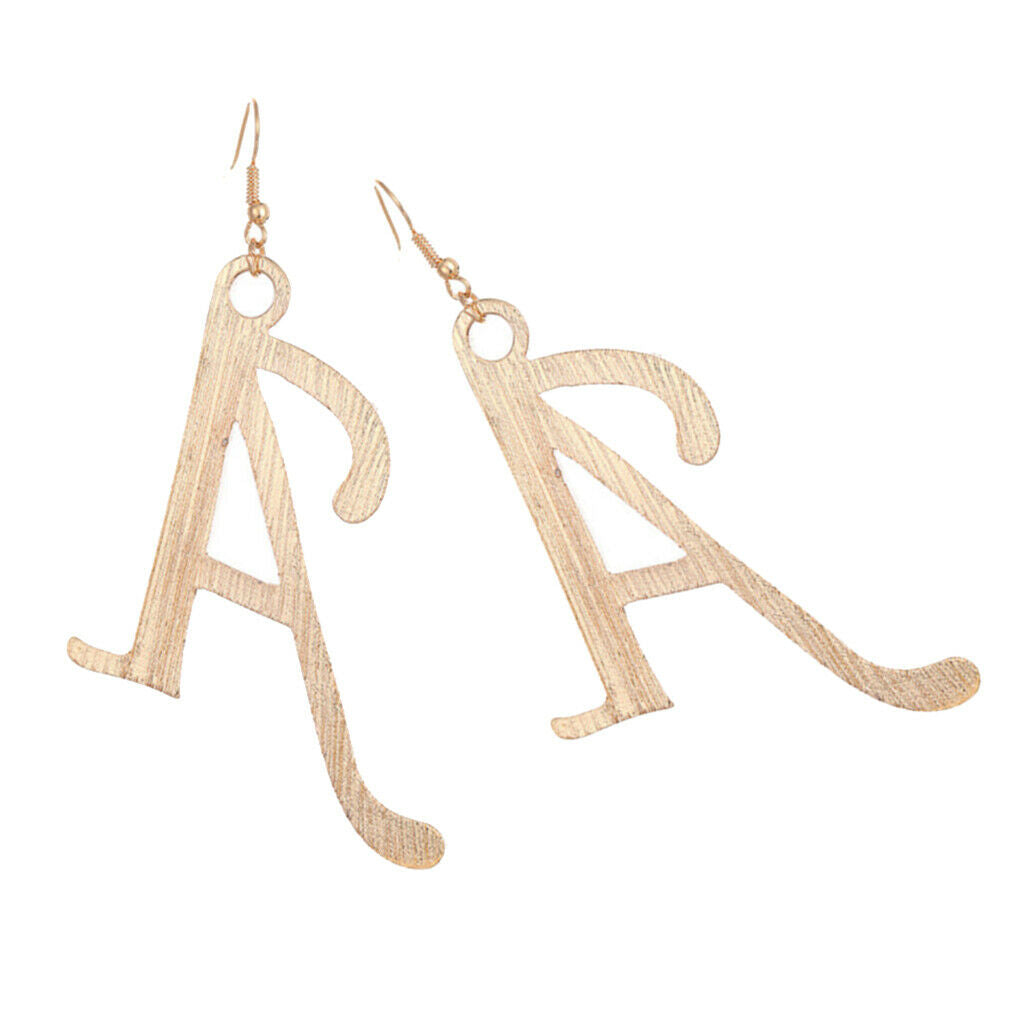 2Pcs Earring A Shaped Dangles Pendants Ear Studs Fashion Jewelry Charm Gifts