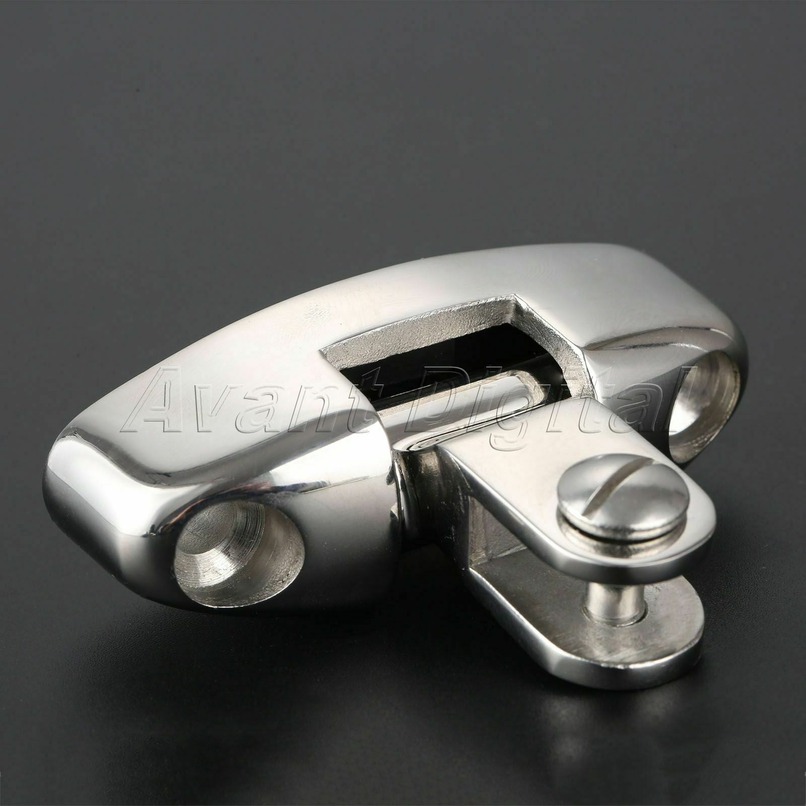 1x Boat Marine Grade AISI 316 Stainless Steel Deck Hinge Rotate 180 Degree 70mm