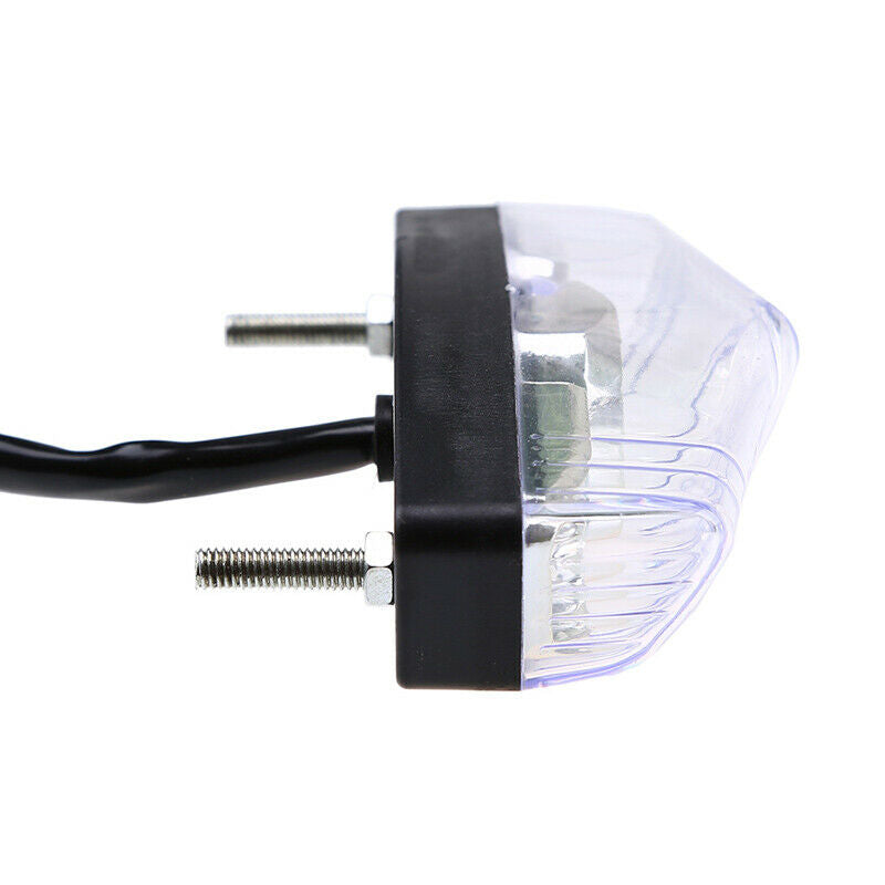 LED Tail Light Black ABS Rear Light Universal For Motorcycle Dirt Replacement