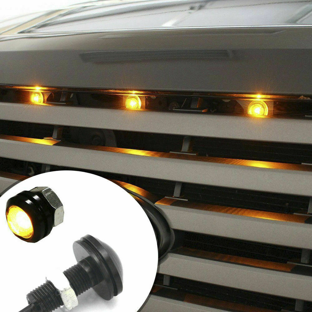 2x Car Auto 15W DC 12V Eagle Eye LED Light Daytime Running DRL Backup White Lamp