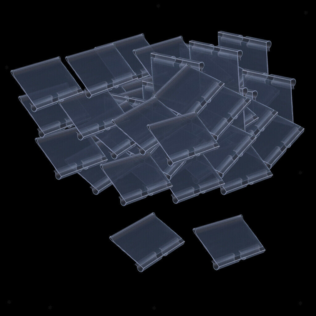 3X Clear Plastic Label Holder Retail Price Tag Label Holder 60x42mm