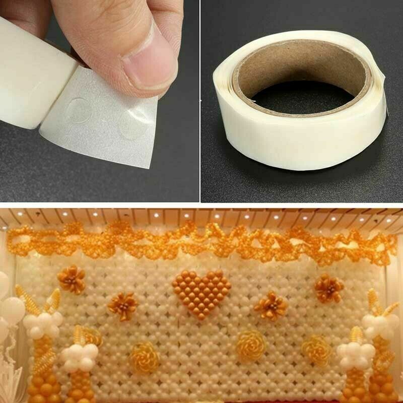 300 Dots Glue Double Sided Sticky Adhesive Tape Balloon Party Wedding Decor