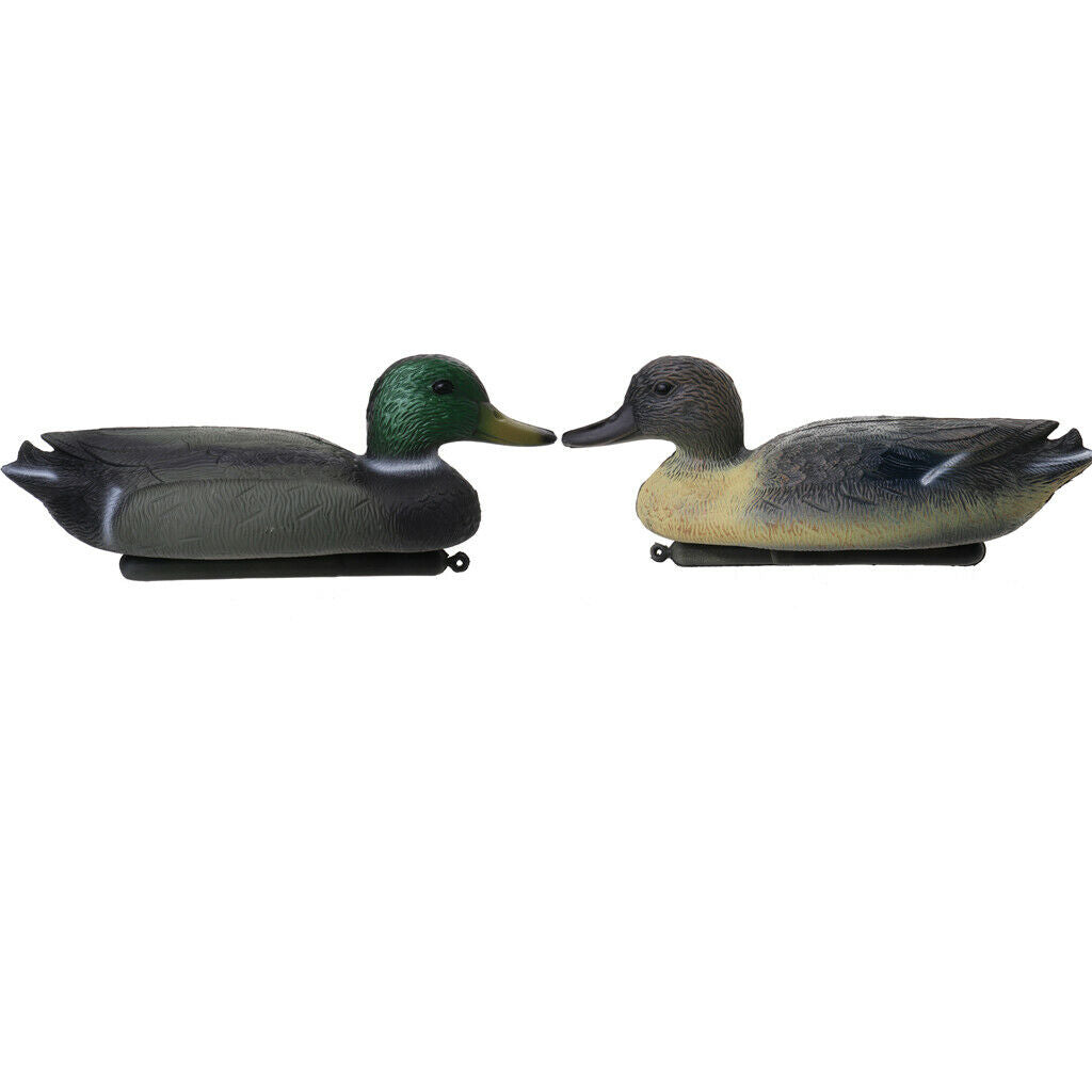 2 Pieces Floatation Lifelike Duck Decoys Outdoor Shooting Hunting Target
