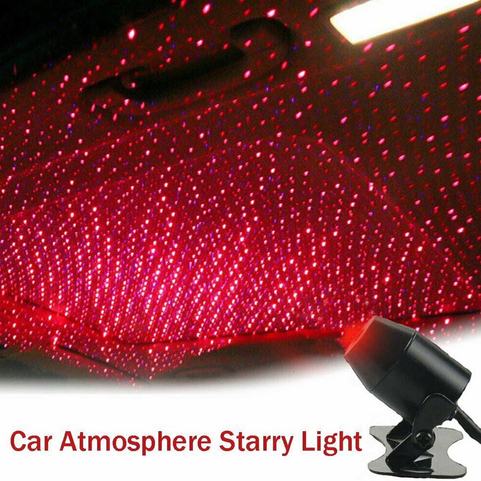 USB Car Atmosphere Lamp Interior Ambient Star Light LED Projector Starry Sky New