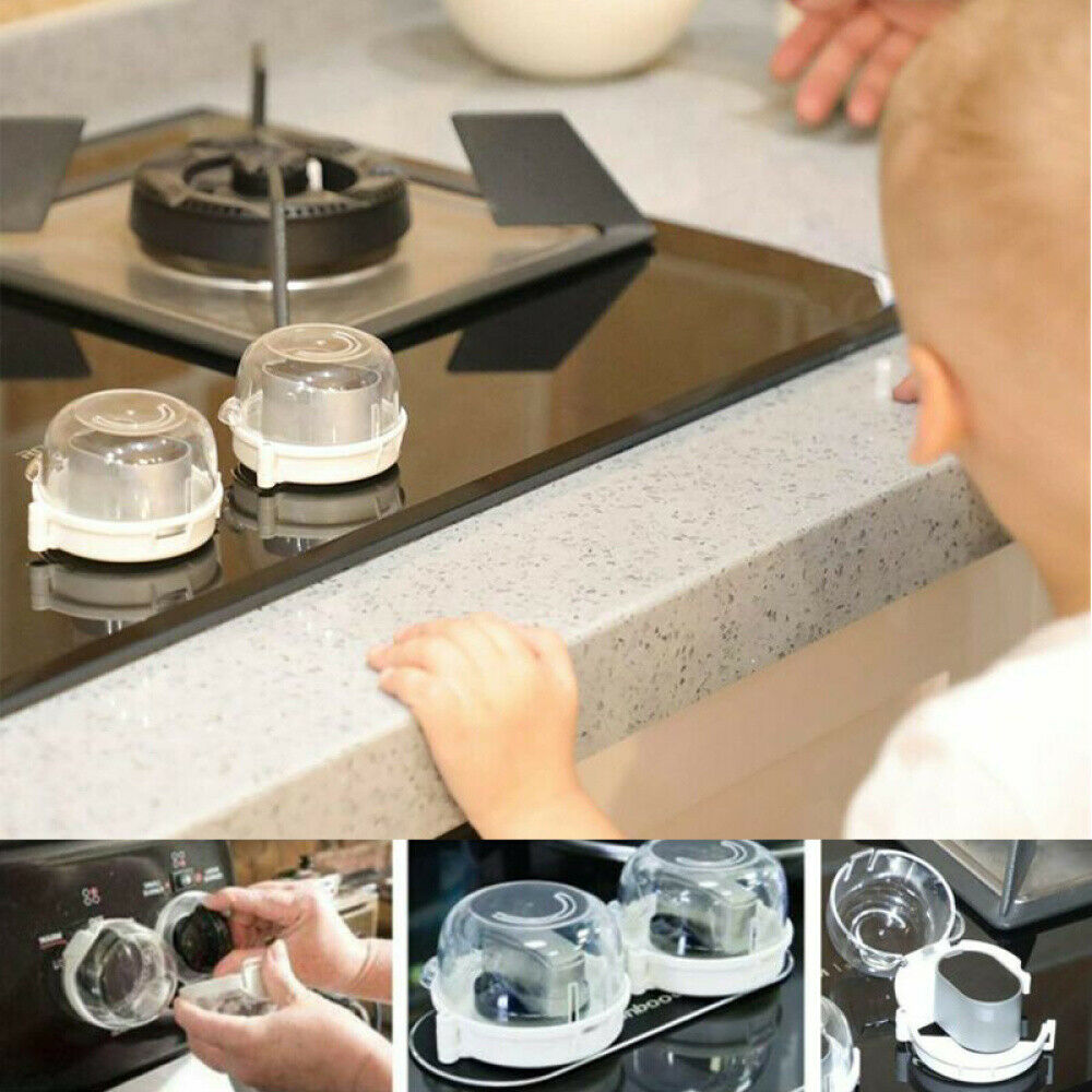 Universal Oven & Stove Knob Covers Clear View Child Baby Kitchen Safety 1Pc