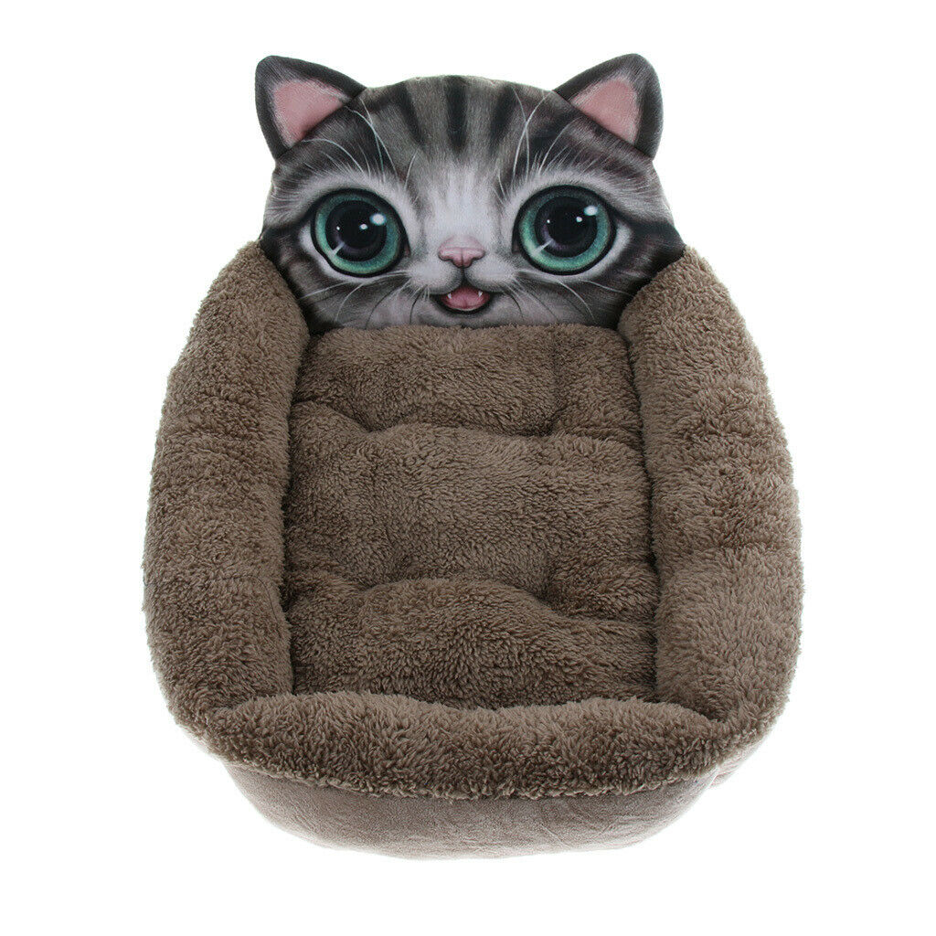 New three-dimensional Pet Dog Cat Cotton Mat Kennel  Coffee Cat S
