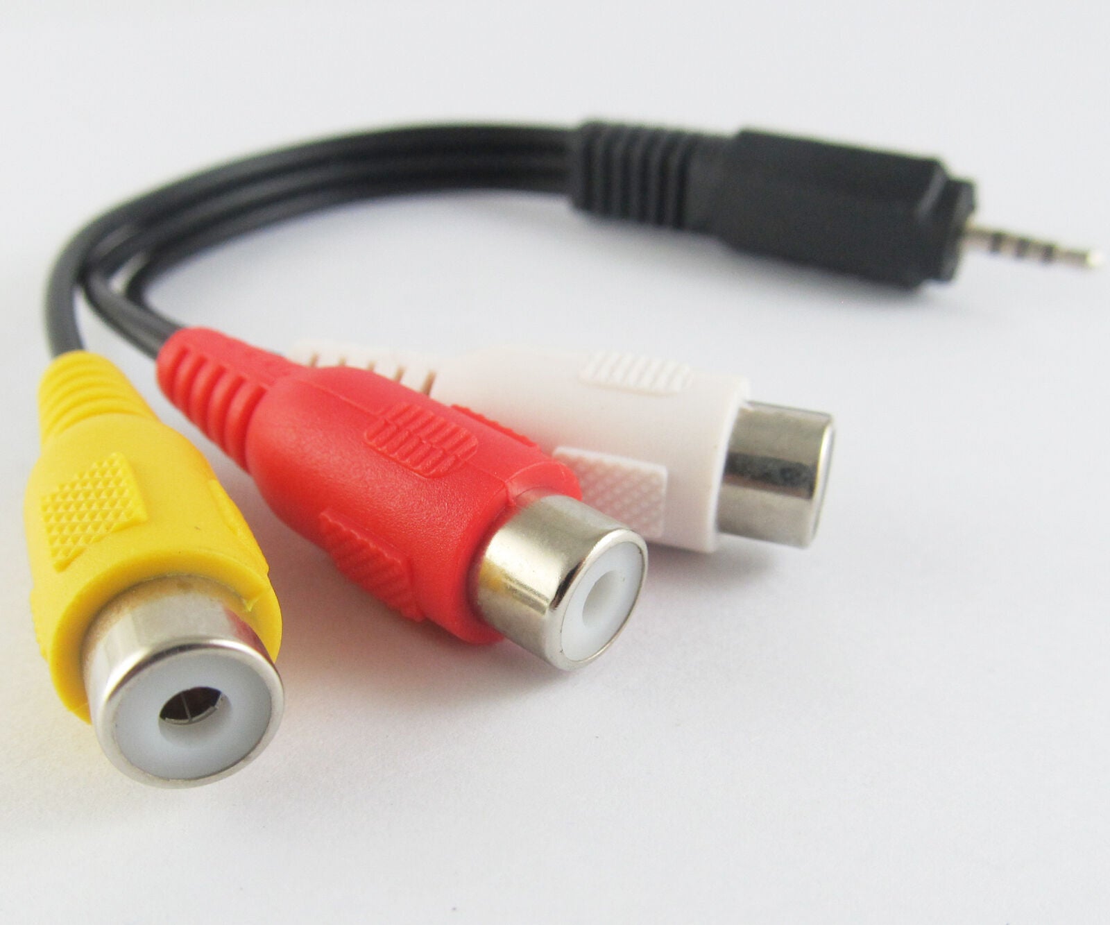 1pc 15cm Audio Video Joint Adapter Cable 2.5mm Male Plug to 3 RCA Jack Female