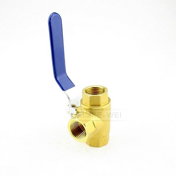 1/2" Brass 3 Way Ball Valve Full L-Port FemaleThread for Water, Oil, Gas New