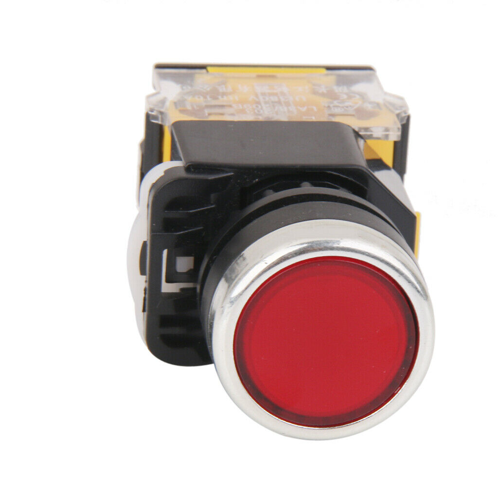 DC / AC 660V 10A Red Sign Push Button Momentary Push Button