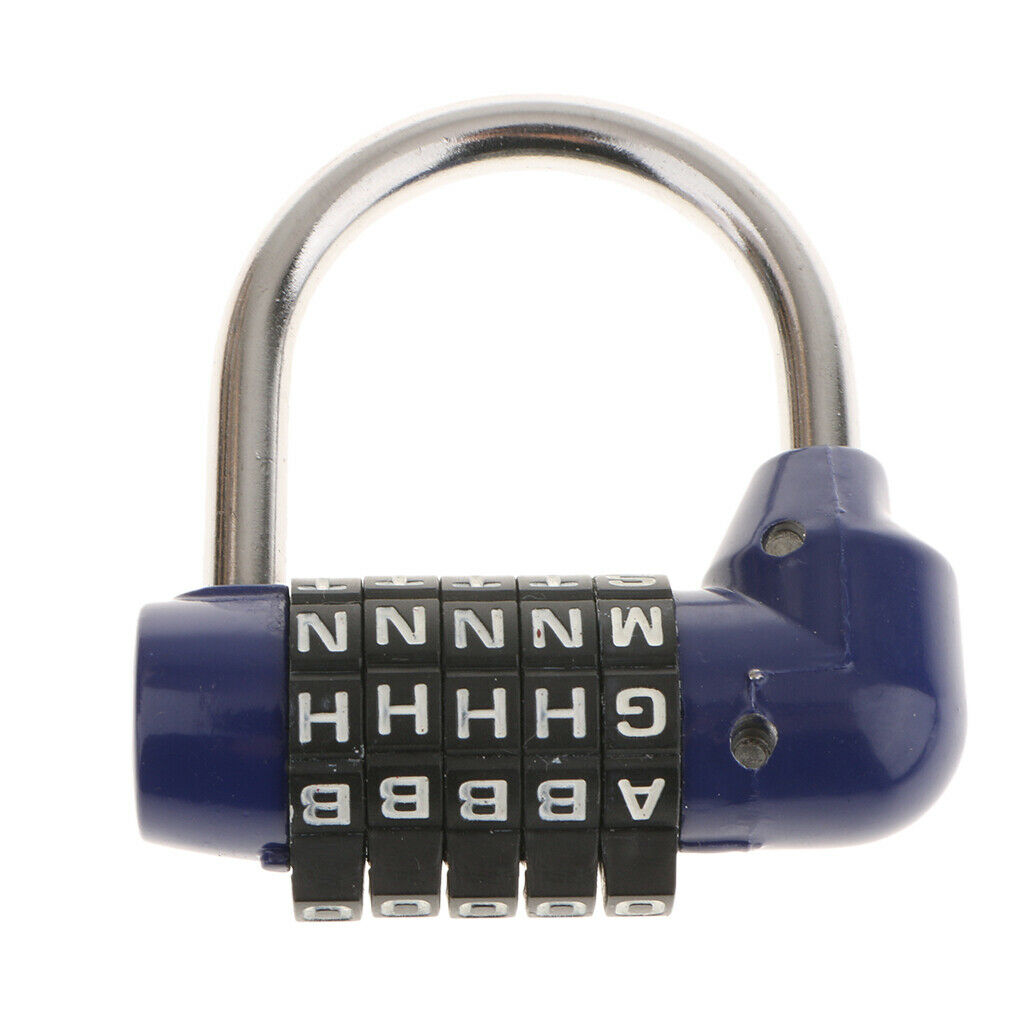 2 Pieces Letters Combination Lock Resettable Padlock for Toolboxes Suitcases