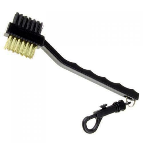 2 Sides Golf Club Cleaning Brush with Snap Clip