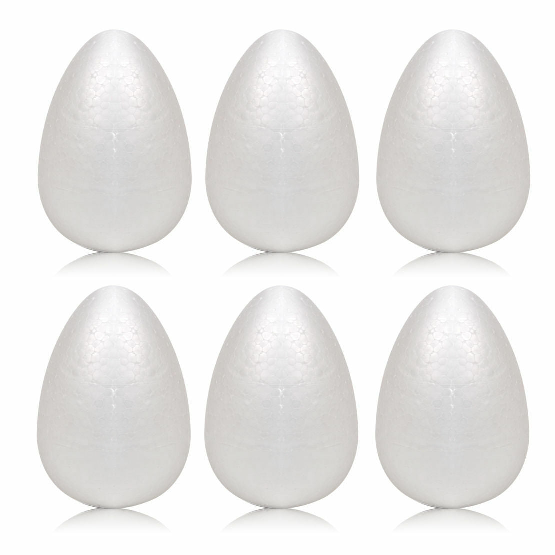 6Pcs 12cm Styrofoam Eggs Polystyrene Ball for Easter Christmas Decor DIY Craft