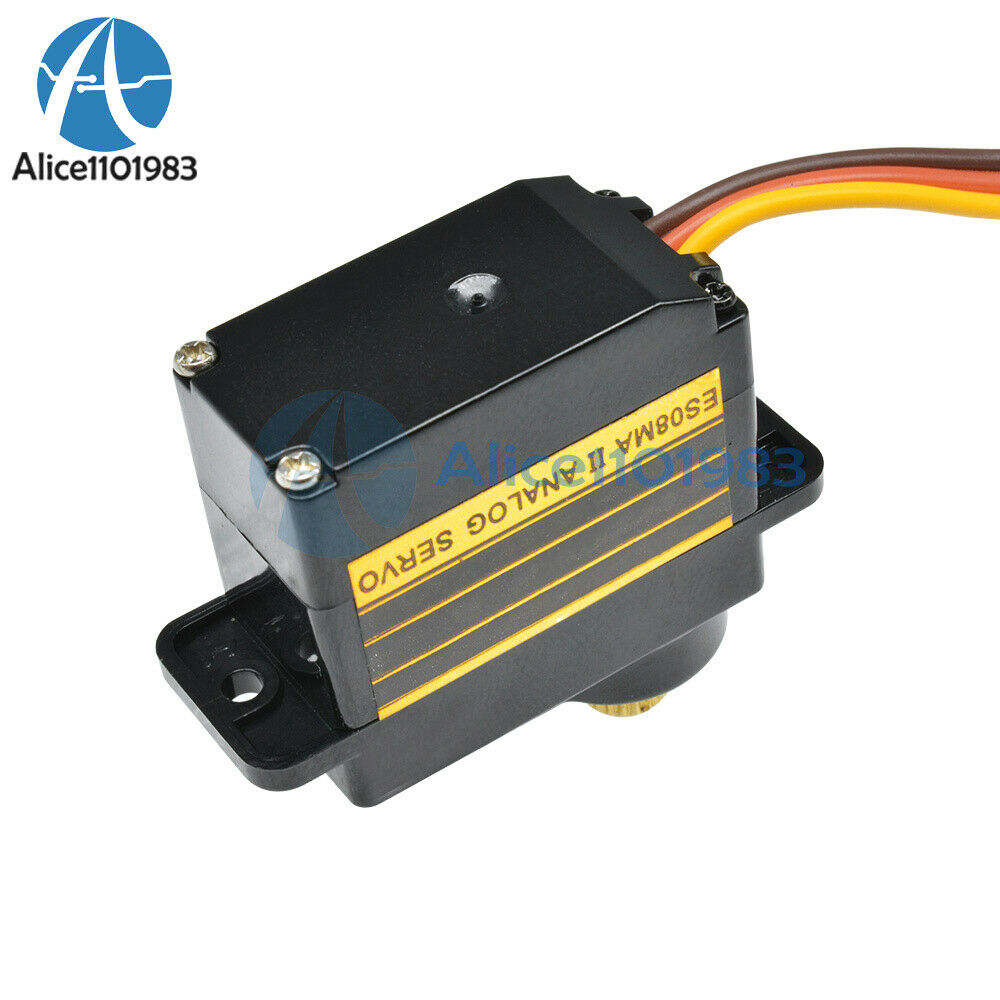 10PCS ES08MAII Mini Metallgetriebe 13g Analog Servo 1.6KG 0.12sec ES08MA