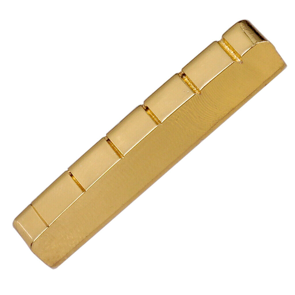 6 String Slotted 42mm Brass Nut for Les Paul  Electric Guitar Parts