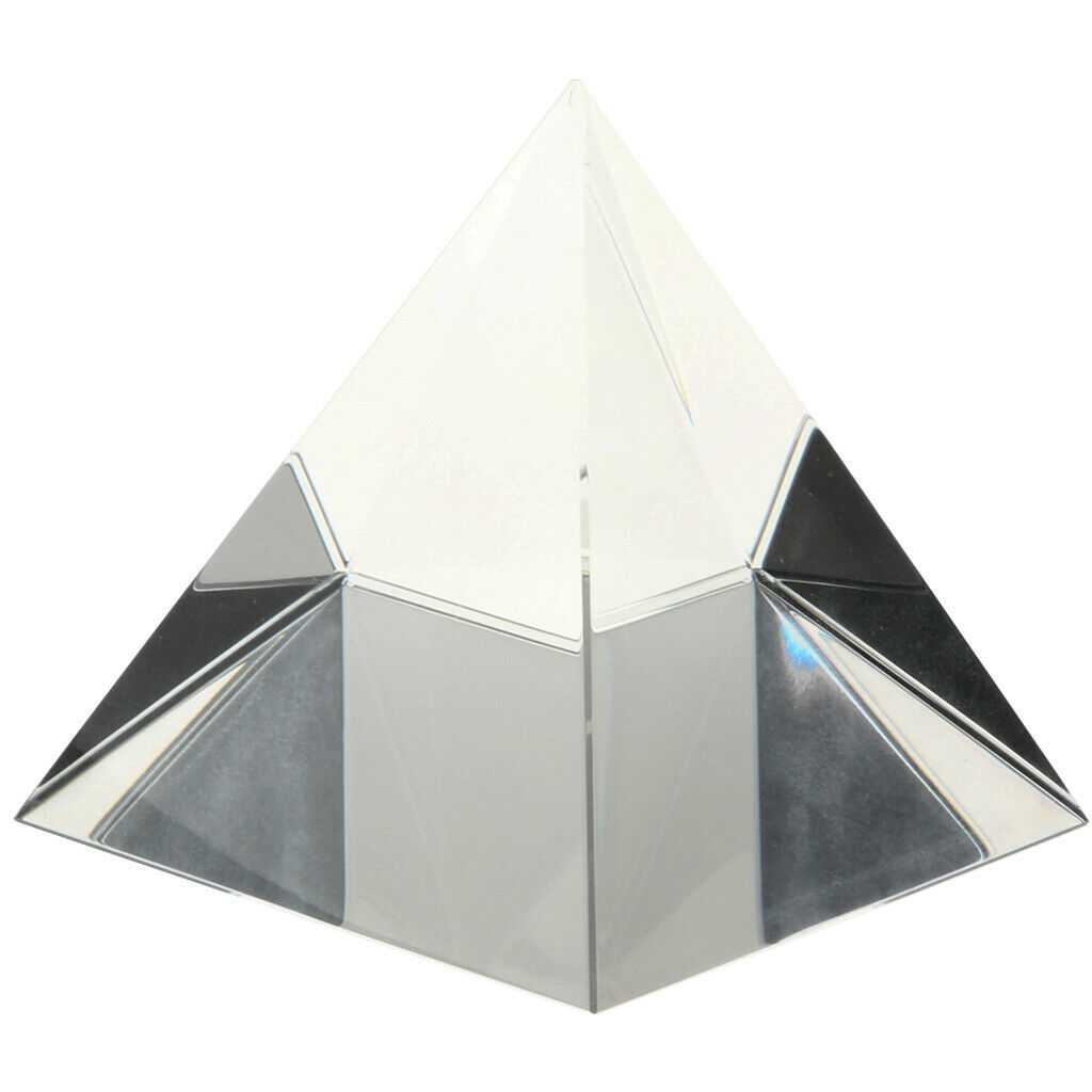 60mm Clear Crystal Pyramid Decorative Art Decor Photography Prop