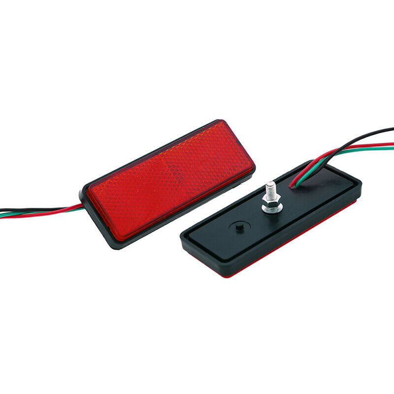12V LED Blumper Reflectors Insight Taillight Brake Light Motorcycles Dirtbike