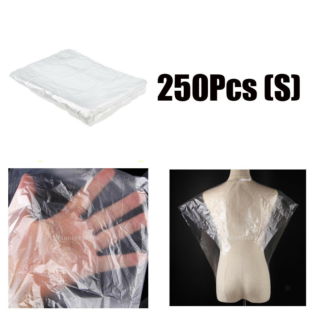 250x Waterproof Disposable Hair Cutting Capes Salon Gown Protect 25x33"