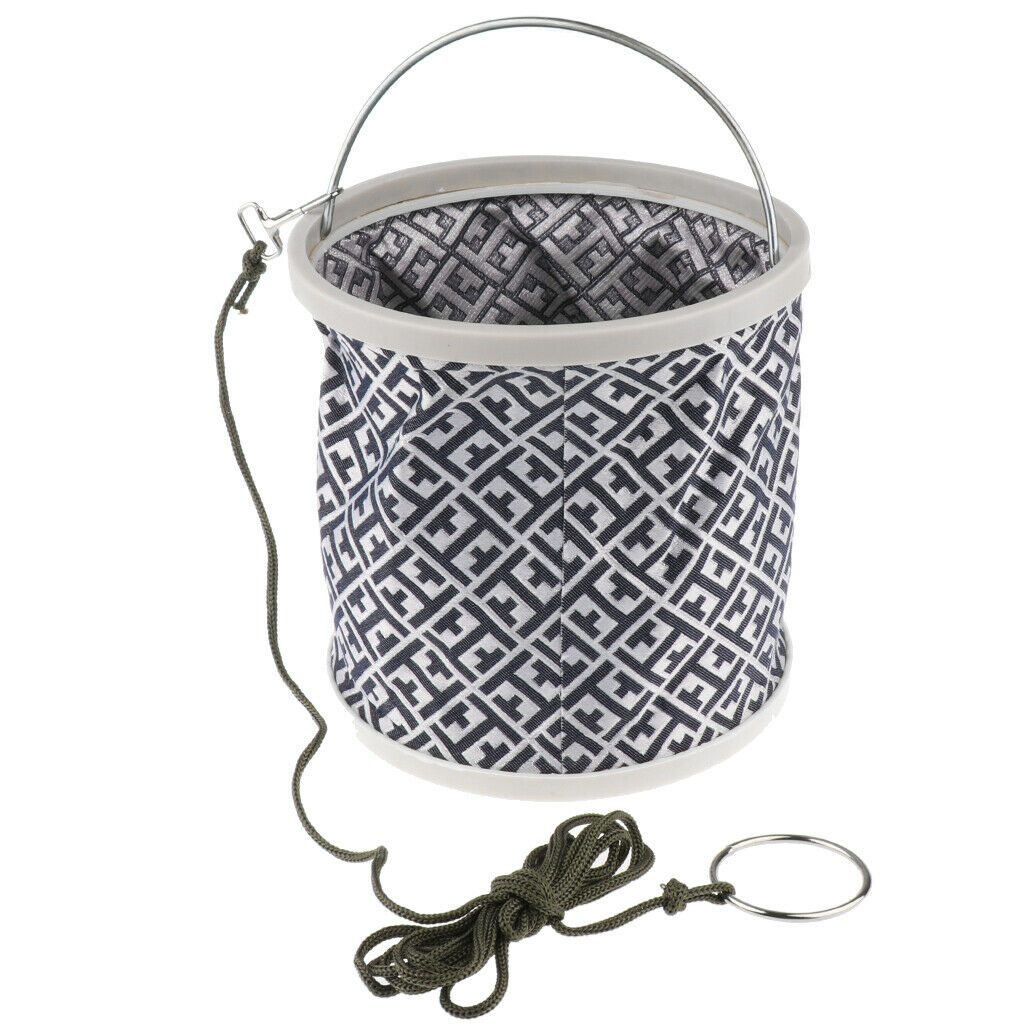Folding Bucket Outdoor Fishing Camping Washing Foldable Water Bucket 2#
