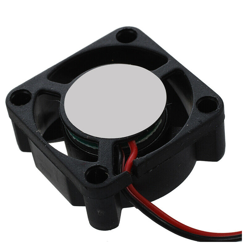 25mm x 10mm 2Pin DC 12V 0.05A Black Plastic Mini Cooling Fan V1H8H8