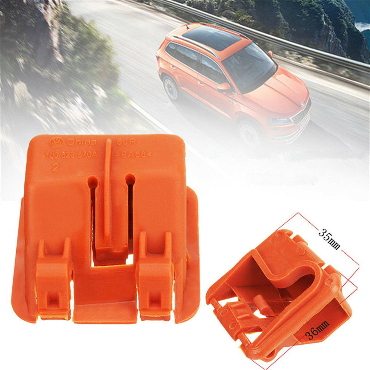 2pcs Hood Bonnet Rod Stay Clip Bracket Fit For Skoda Fabia Octavia MK2 04-13