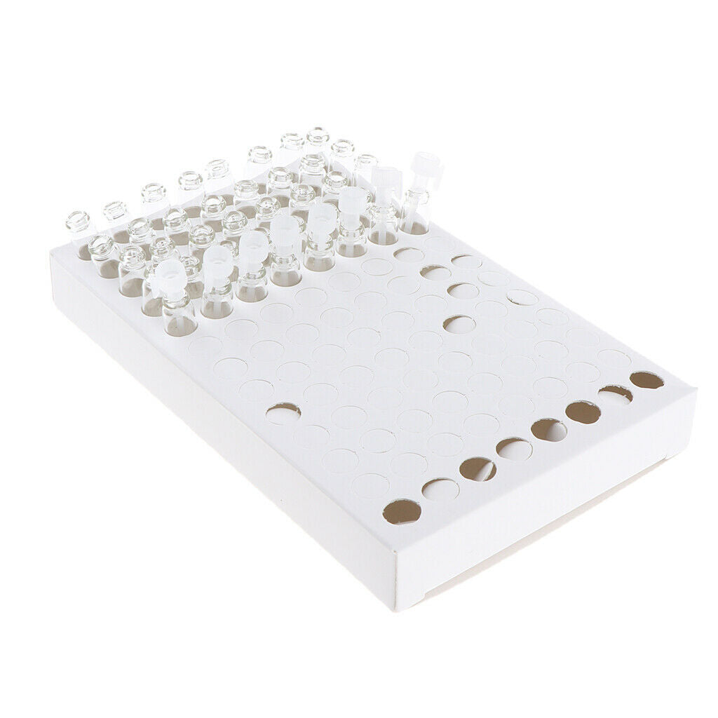 104pcs 1ml Glass Perfume Vials Empty Essential Oils Fragrance Bottles Clear Body
