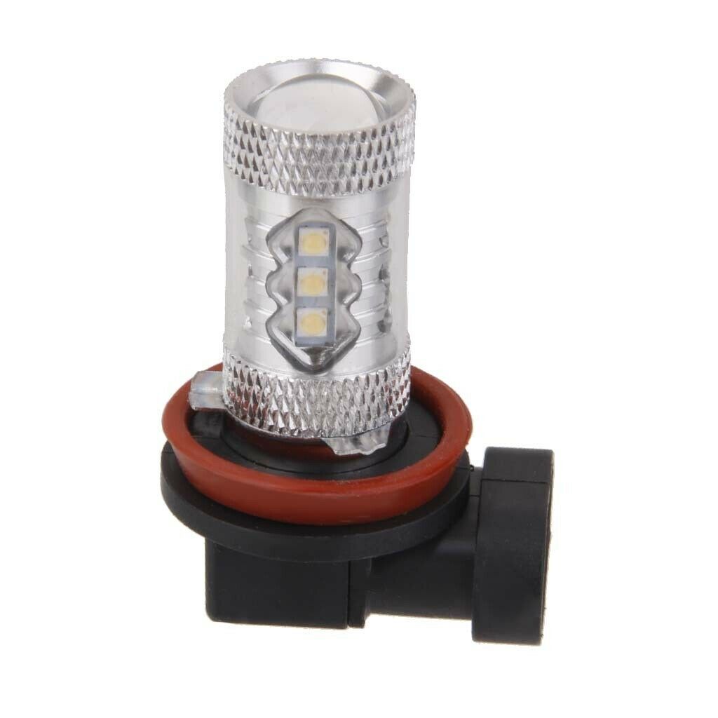 H8 80W 16-LED Headlight 6000K White High Low Beam DIY Fog Bulb Lamp