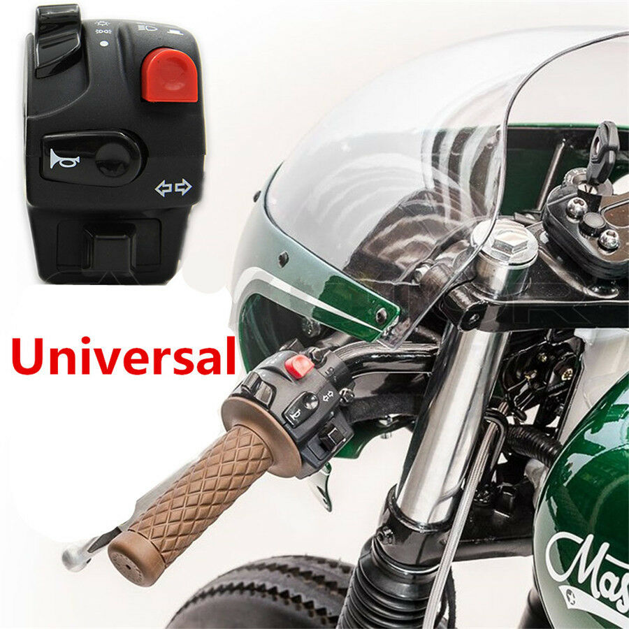 7/8" 5 Functions Motorcycle Waterproof Handlebar Switch Assembly Electric Start