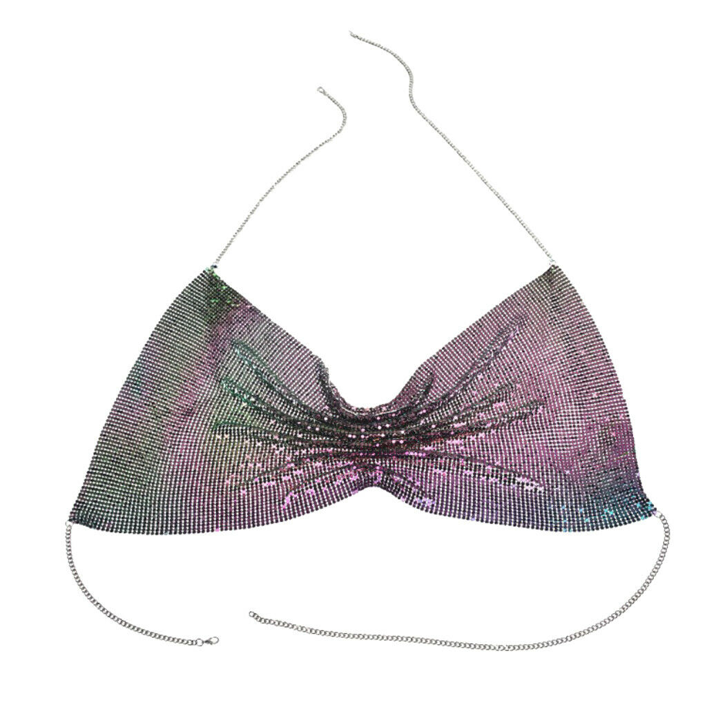 Charming Bikini Bra Top Body Chest Chain Harness Necklace Jewelry Colors