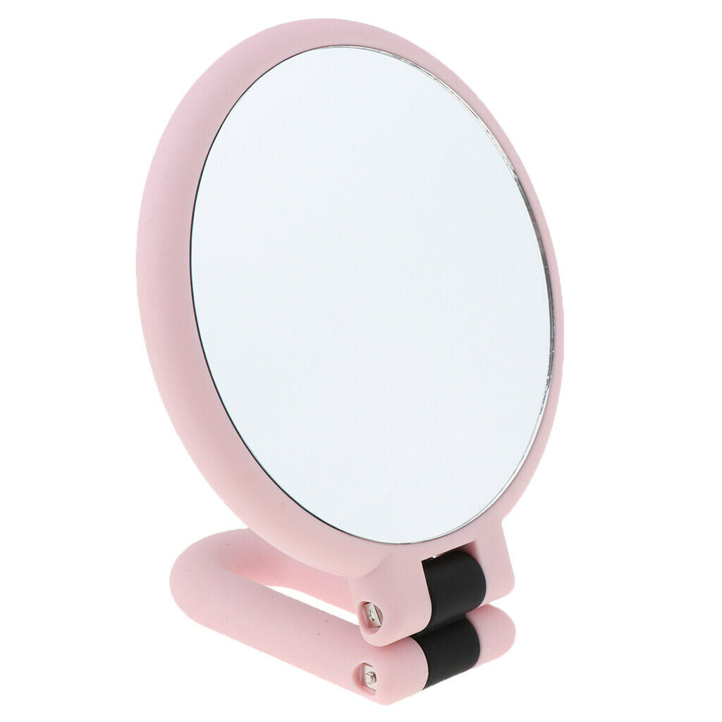 Pink Folding 15X Magnified Mirror Makeup Handheld Compact Mirrors
