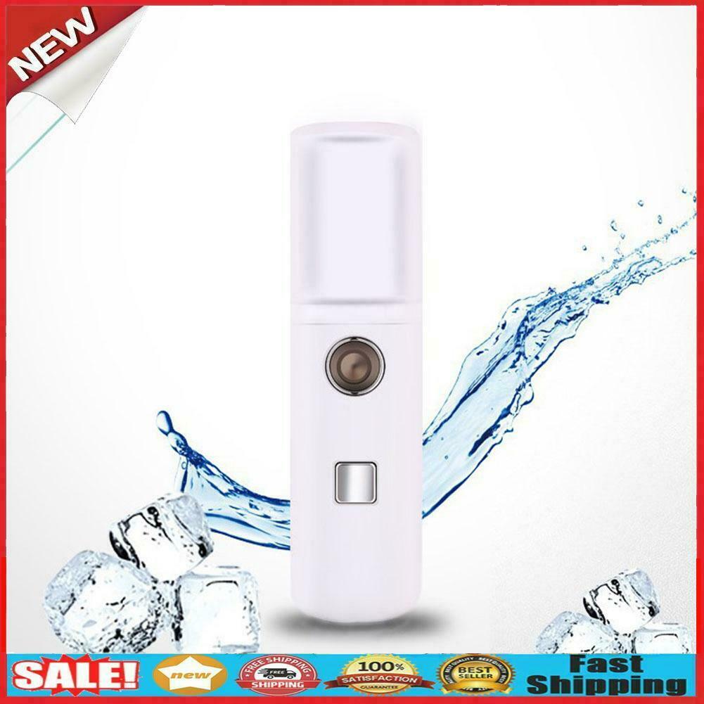 30ml USB Charging Face Steamer Portable Nano Facial Sprayer Mist Humidifier @