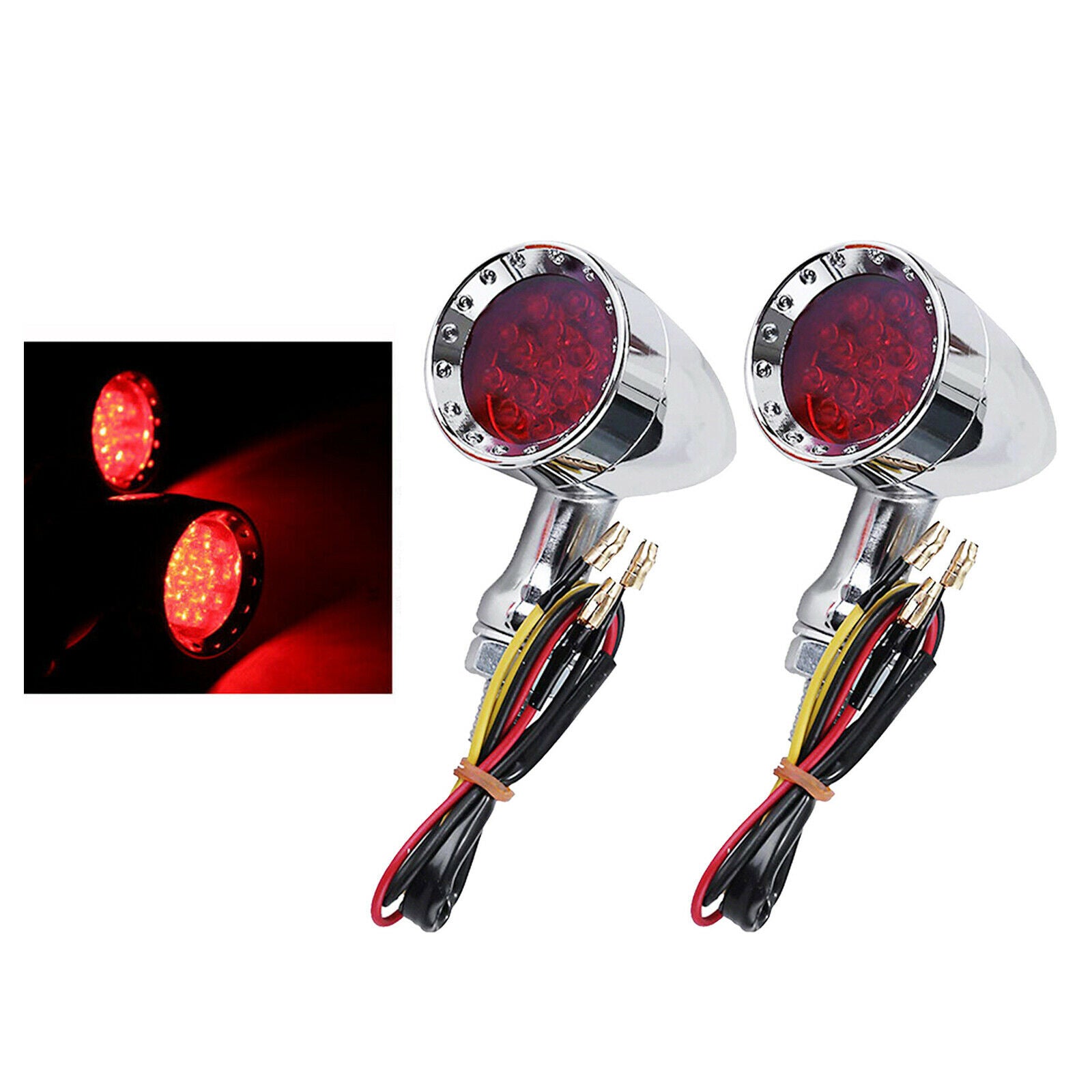 Turn Signal Light Anti-scratch Durable Motorcycle Scooter Indicators Red