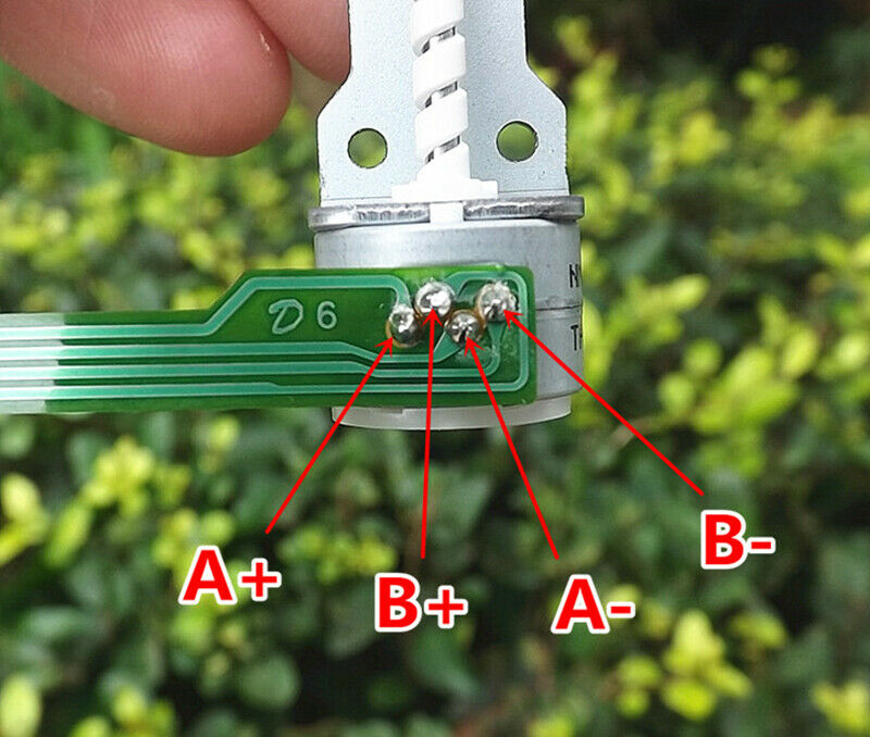 Micro two-phase four-wire stepper motor 15mm with long screw rod DIY creation