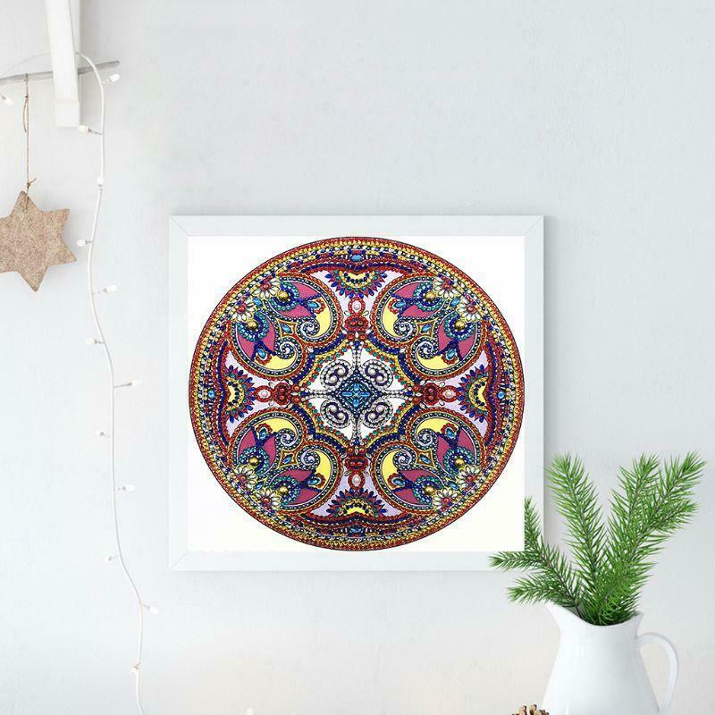 Circle 5D Special Shaped Diamond Painting Embroidery Needlework Rhinestone Cross