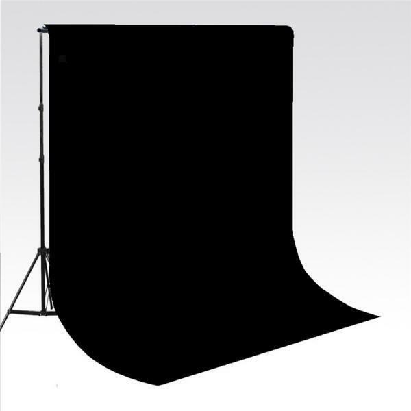 6x9FT / 2x3M 100% Cotton Pure Muslin Collapsible Backdrop Background Black